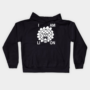 i am lion and be scared of me Kids Hoodie